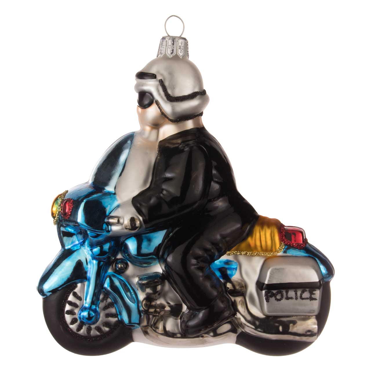 Agente di polizia in moto
