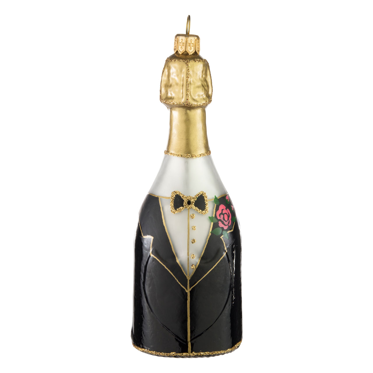 Bottiglia di champagne per lo sposo