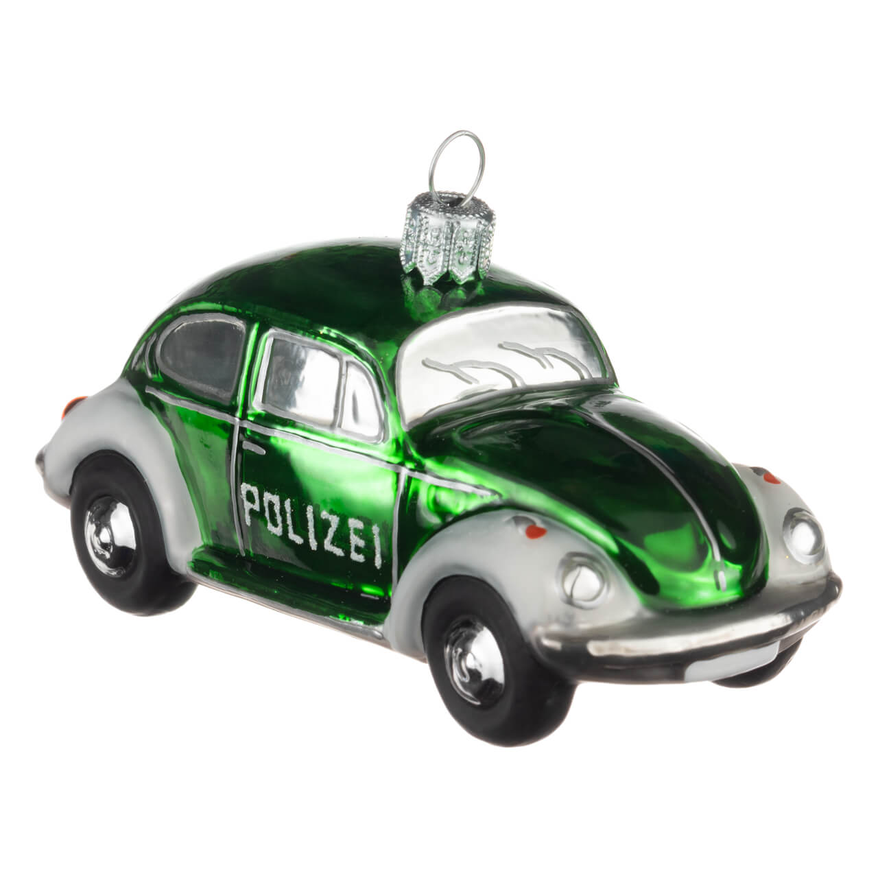 14-6086-8-Christbaumkugel-VW-Kaefer-Polizei-1 Maggiolino VW, veicolo di emergenza