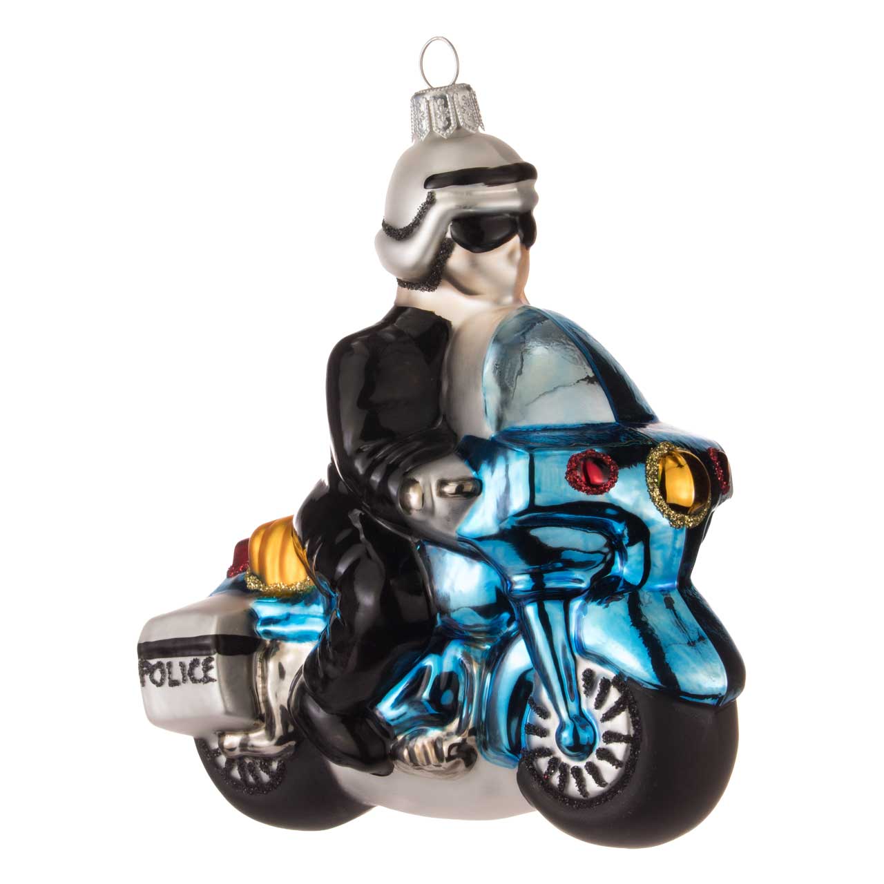Agente di polizia in moto