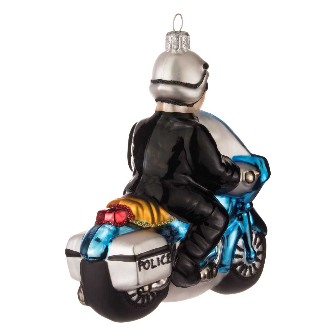 Agente di polizia in moto